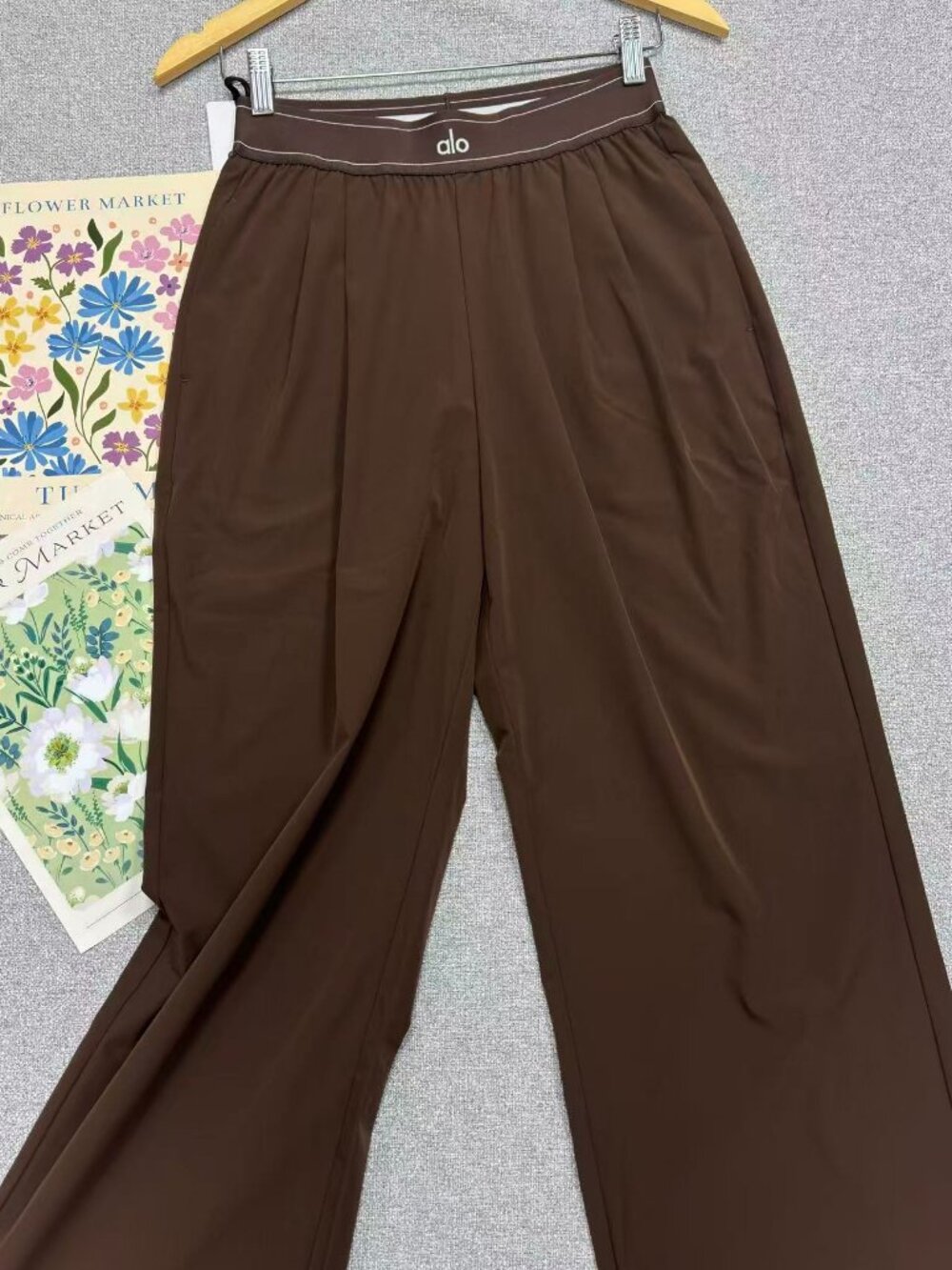 NWT Alo Yoga Suit Up Trouser Espresso Brown🤎Relaxed Fit Everyday Pants🍗